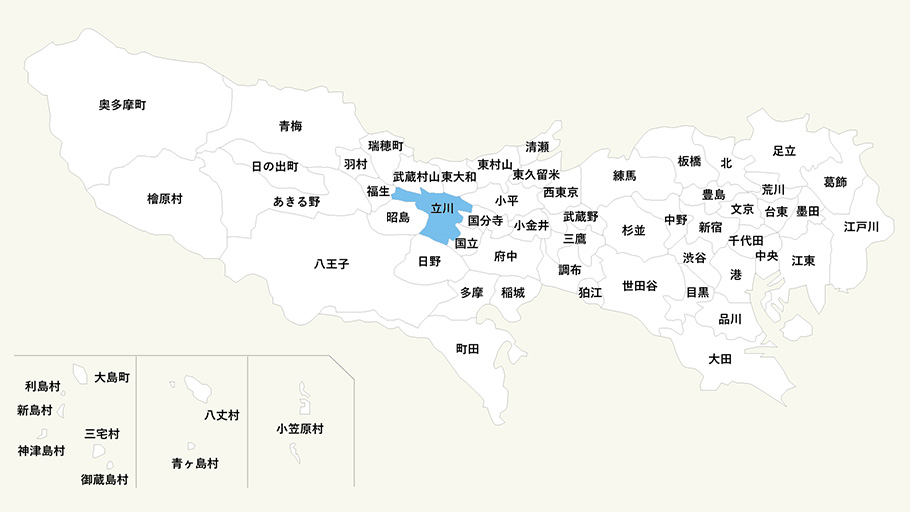 立川市位置_東京