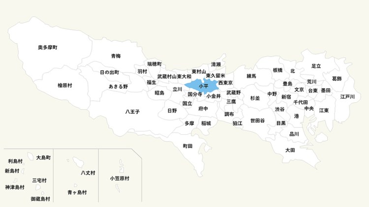 東京小平市_MAP