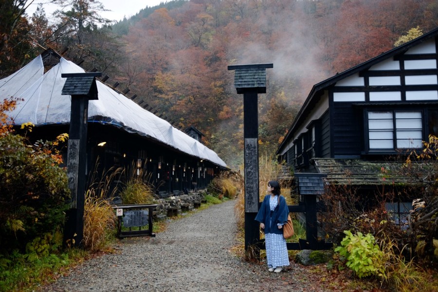 秋田鶴之湯溫泉_本陣的秋天