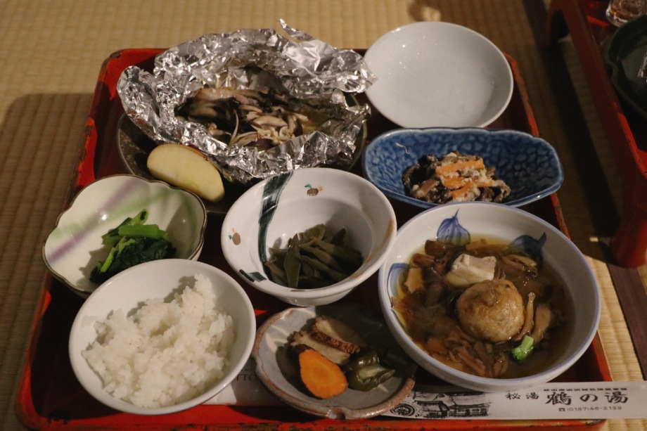 乳頭溫泉鶴之湯溫泉_晚餐